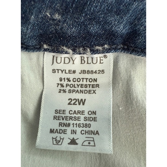 22W Judy Blue Women's Skinny Jeans - Blue - Picture 7 of 11